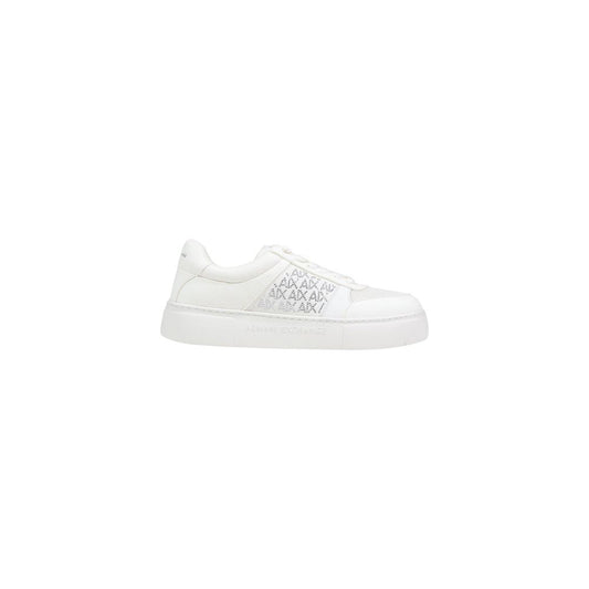 Armani Exchange White Polyamide Athletic Sneakers