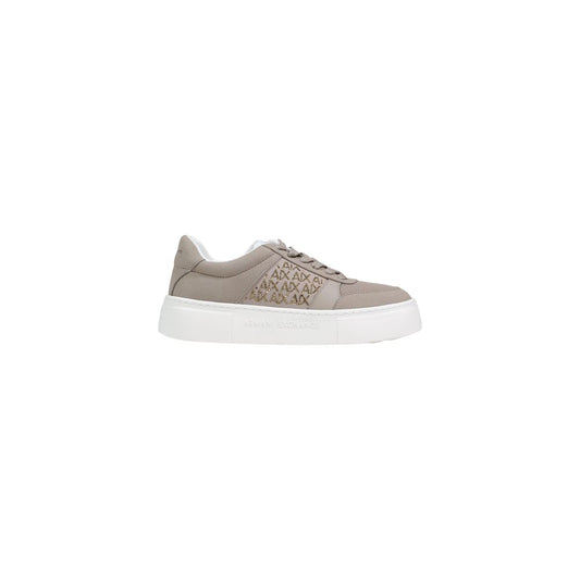 Armani Exchange Brown Polyamide Athletic Sneakers