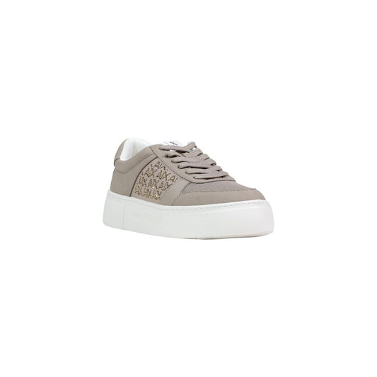 Armani Exchange Brown Polyamide Athletic Sneakers