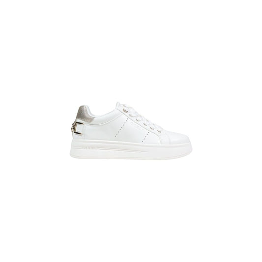 Guess White Polyethylene Platform Sneakers