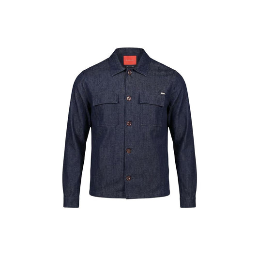Gianni Lupo Blue Lyocell Jacket