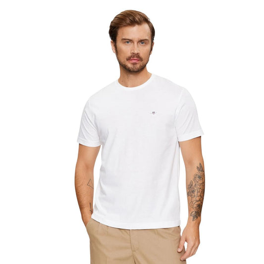 Gant White Cotton T-Shirt