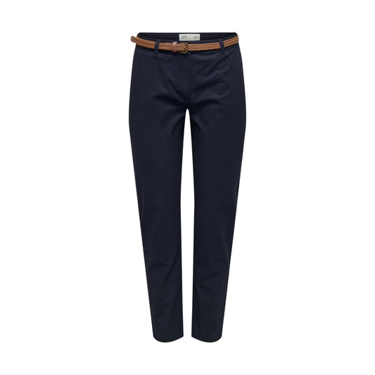 Jacqueline De Yong Blue Cotton Chino Pants