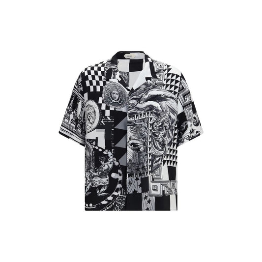 Versace Black Silk Shortsleeve Shirt