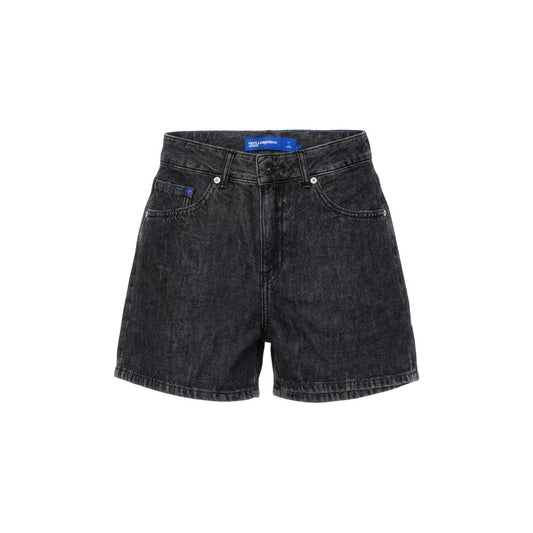 Karl Lagerfeld Black Denim Shorts