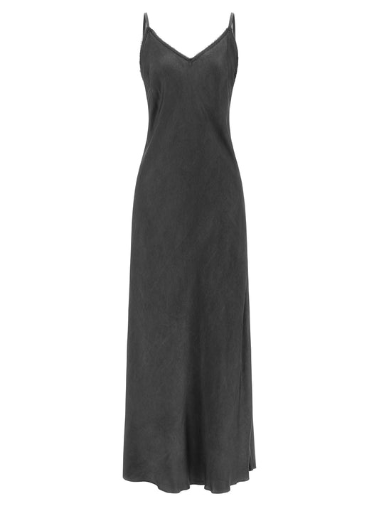 PINKO Black Viscose Long Dress