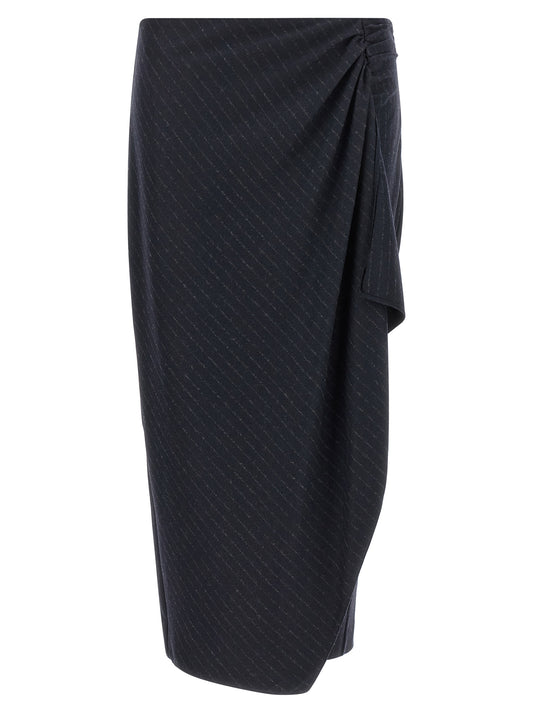 PINKO Blue Polyester Mini Skirt