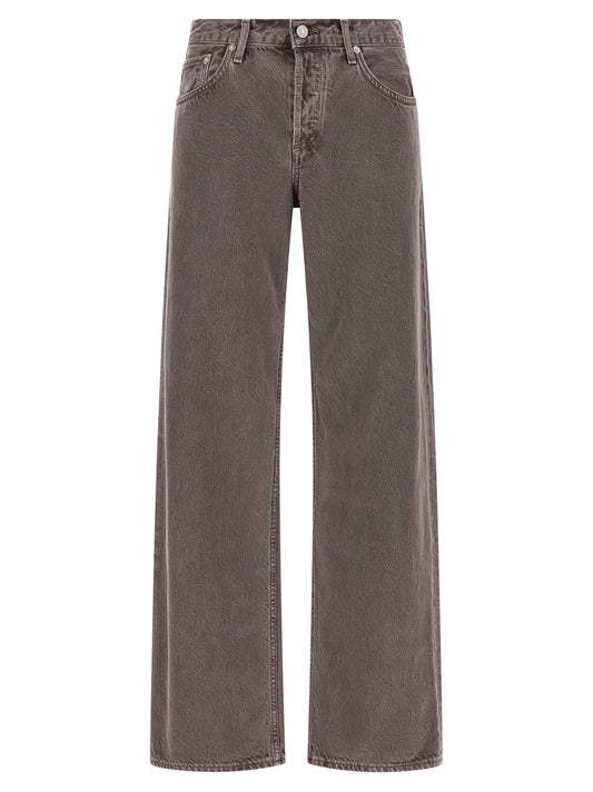 Agolde Purple Cotton Relaxed Fit Jeans