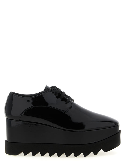 Stella McCartney Black Polyethylene Wedge Sandals