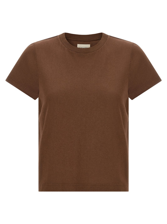 Khaite Brown Cotton T-Shirt