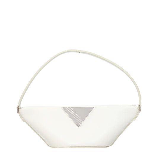 The Attico White Leather Handbag