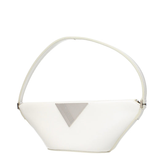 The Attico White Leather Handbag