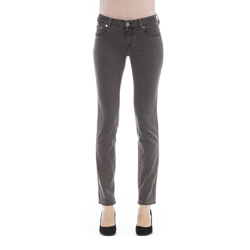 Jacob Cohen Gray Cotton Women Jeans