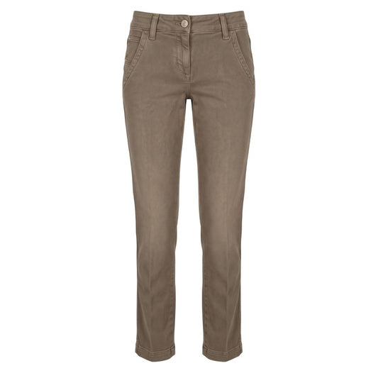 Jacob Cohen Brown Cotton Women Pants