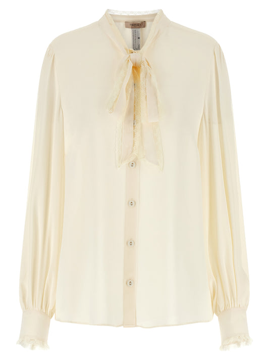 Twinset White Viscose Blouse