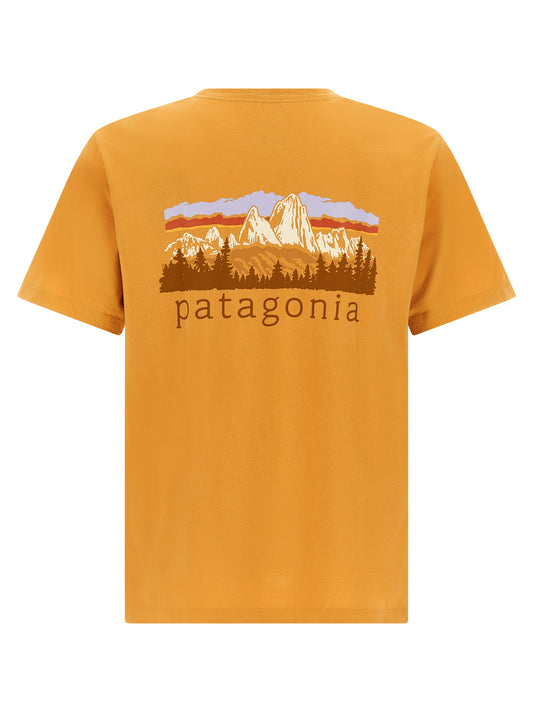 PATAGONIA Orange Cotton T-Shirt