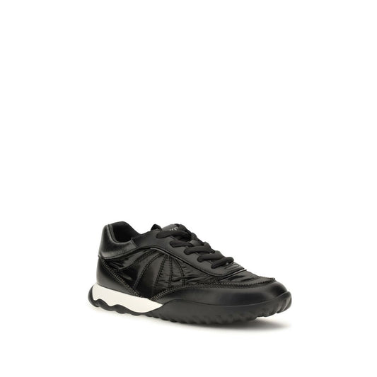 PINKO Black Fabric Low Top Sneakers