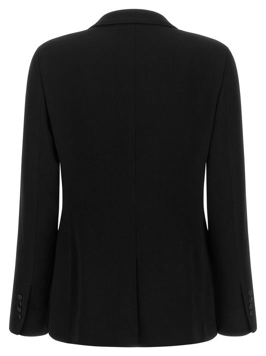 Alberto Biani Black Triacetate Blazer