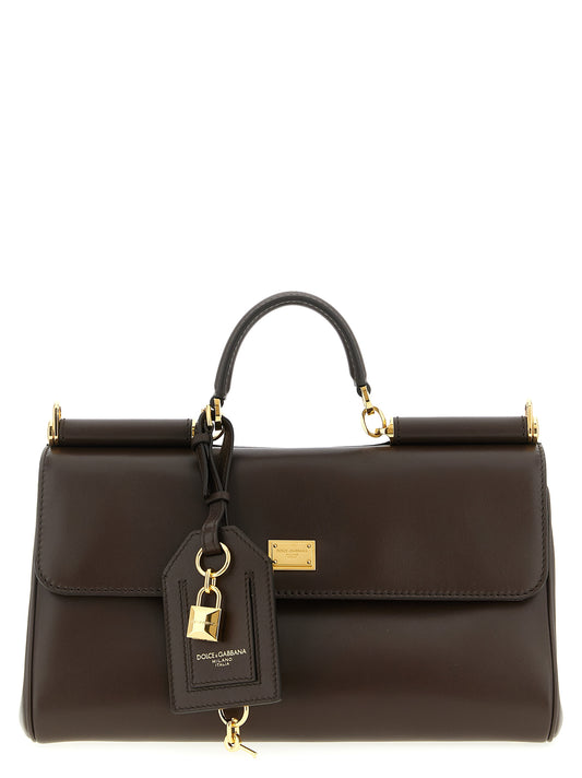 Dolce & Gabbana Brown Calfskin Crossbody Bag
