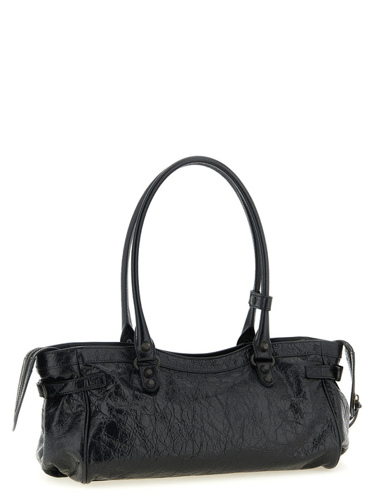 Balenciaga Black Lamb Leather Shoulder Bag