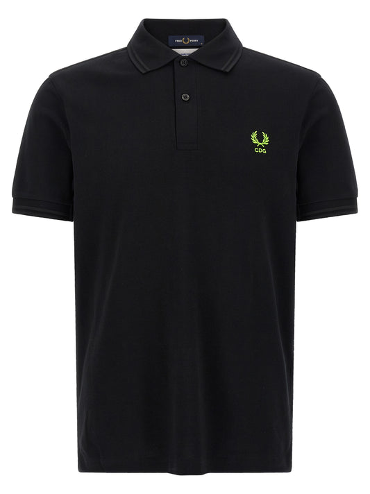 Comme Des Garçons Bicolor Cotton Polo Shirt