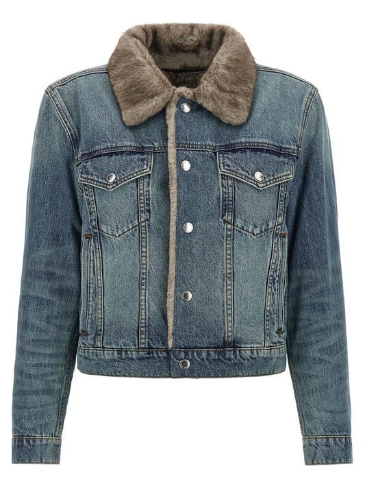 DENIM X ALEXANDER WANG Blue Cotton Denim Jacket