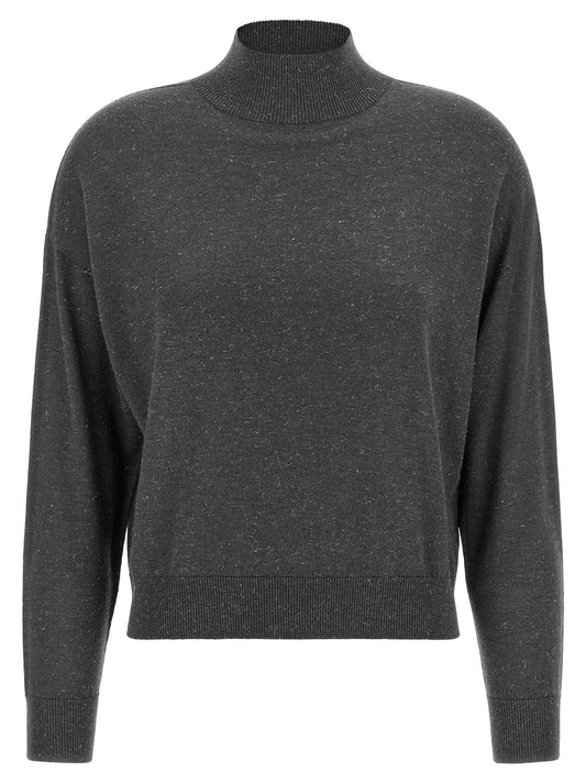 Peserico Gray Virgin Wool Cardigan