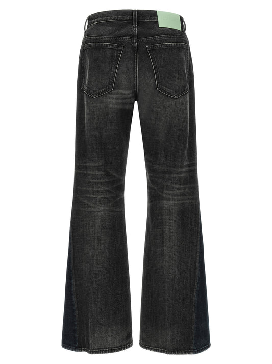 Haikure Gray Cotton Flared Jeans