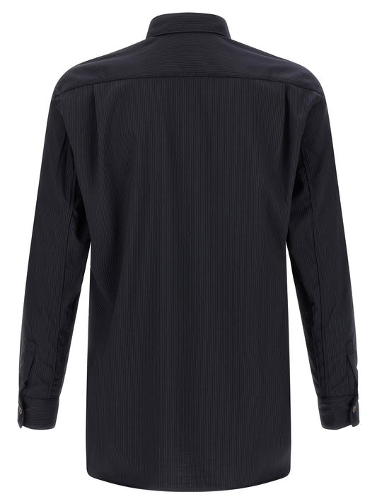Comme Des Garçons Blue Polyester Blouse