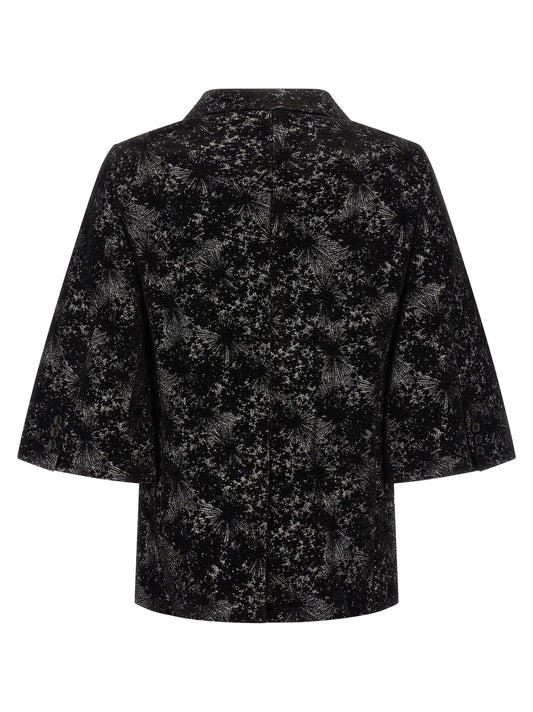 Comme Des Garçons Black Polyester Blazer