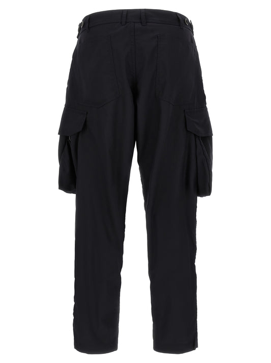 Comme Des Garçons Blue Polyester Cargo Pants