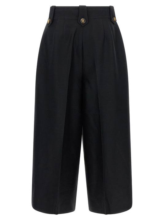 Zimmermann Black Wool Cropped Pants