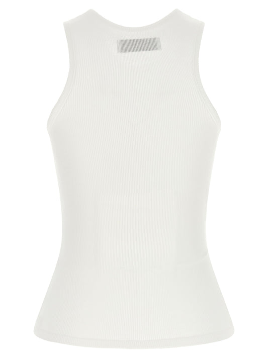 Vivienne Westwood White Viscose Sleeveles T-Shirt