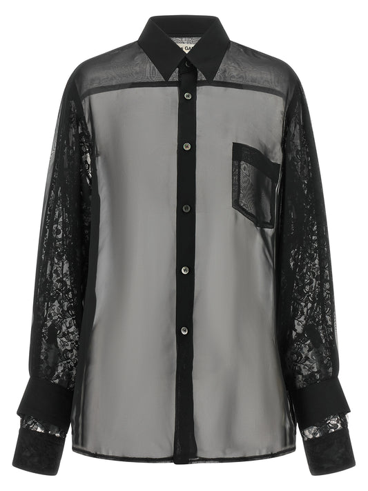 Comme Des Garçons Black Polyester Blouse