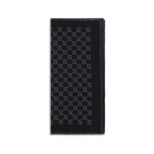 Gucci Black Wool Oves Aries Scarf