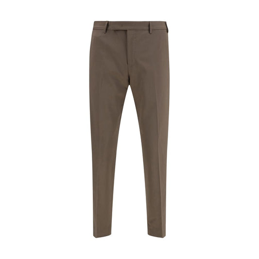 PT Torino Brown Wool Oves Aries Dress Pants