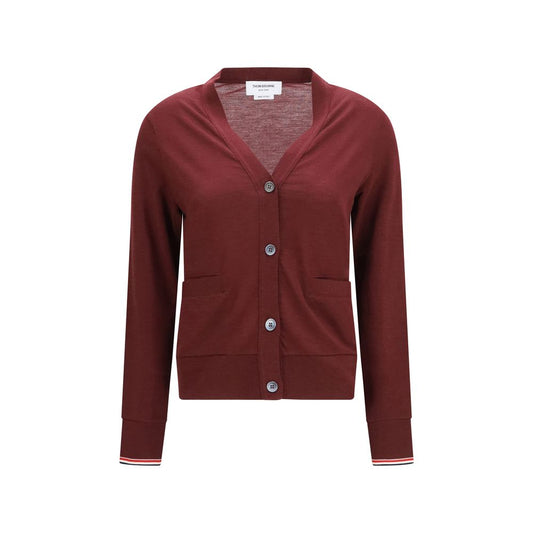 Thom Browne Bordeaux Wool Oves Aries Cardigan