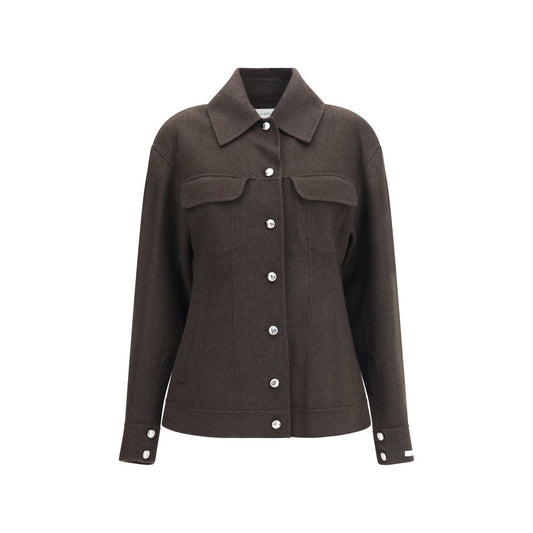 Max Mara Brown Wool Oves Aries Full-Length Jacket