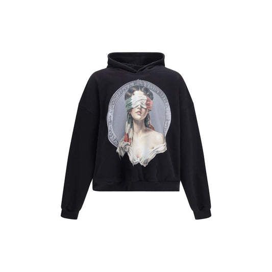 PDF Channel Black Cotton Sweatshirt