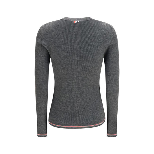 Thom Browne Gray Wool Oves Aries Cardigan