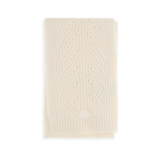 Moncler Beige Wool Oves Aries Foulard