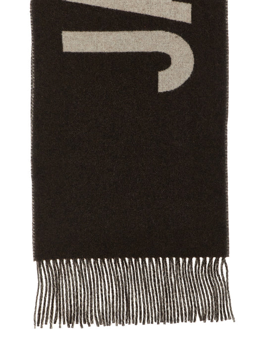 Jacquemus Brown Wool Foulard