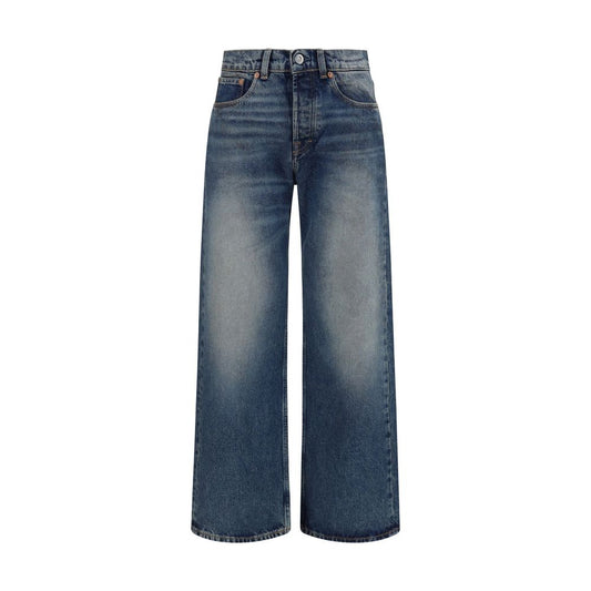 Our Legacy Blue Cotton Relaxed Fit Jeans