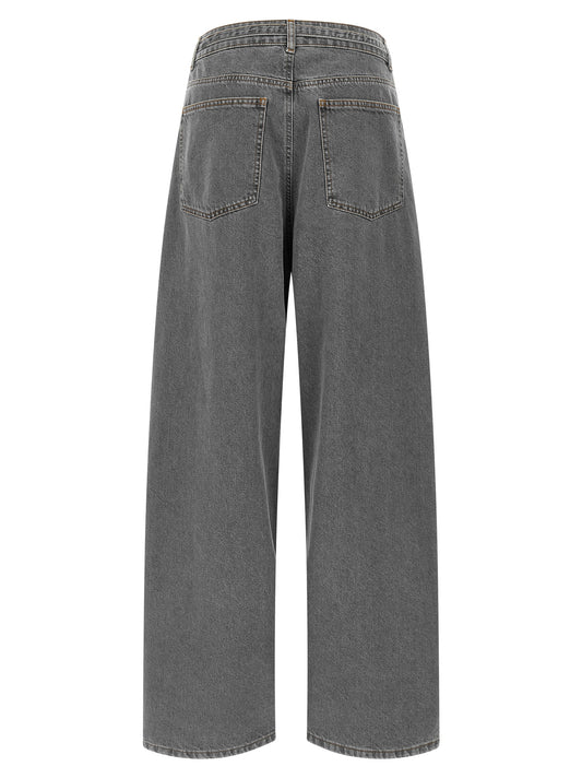 Twinset Gray Cotton Jeans Denim