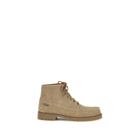 Sebago Beige Calf Leather Bos Taurus Lace-Up Boots
