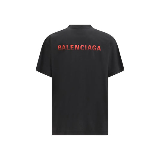 Balenciaga Black Cotton T-Shirt