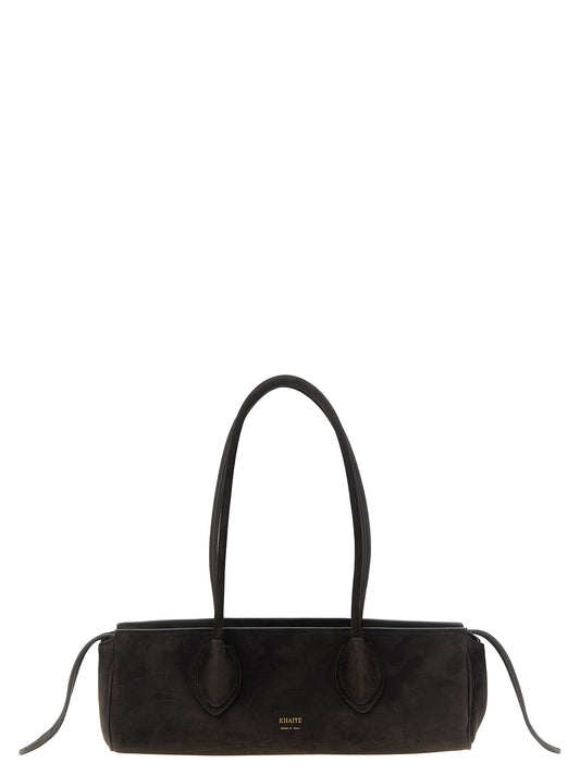 Khaite Brown Calfskin Shoulder Bag