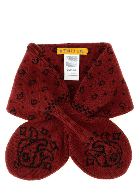 Guest in Residence Red Wool Foulard
