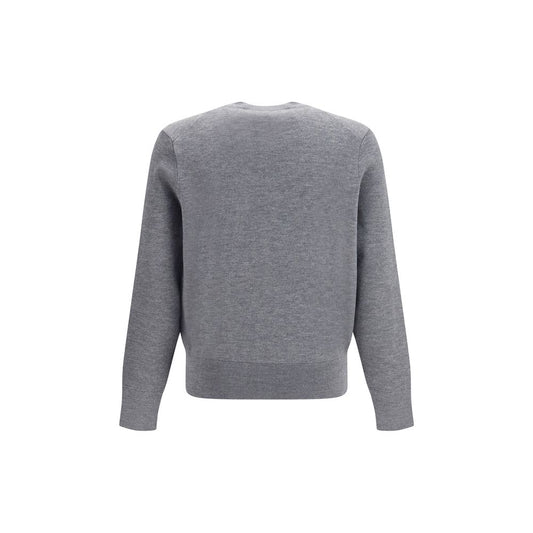 Ami Paris Gray Wool Sweatshirt