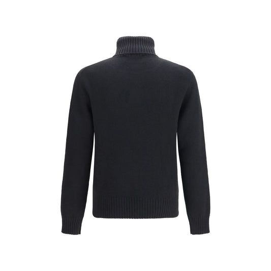 Ami Paris Black Wool Turtleneck